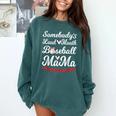 Somebody's Loudmouth Baseball Mom Mothers Day Baseball Comfort Colors Sweatshirt Chalky Mint Somebody's Loudmouth Baseball Mom Mothers Day Baseball Comfort Colors Sweatshirt Chalky Mint