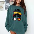 Spanish Baseball Mom Messy Bun Spain Baseball Girl Comfort Colors Sweatshirt Chalky Mint Spanish Baseball Mom Messy Bun Spain Baseball Girl Comfort Colors Sweatshirt Chalky Mint
