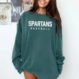 Spartans Baseball Inspired Comfort Colors Sweatshirt Chalky Mint Spartans Baseball Inspired Comfort Colors Sweatshirt Chalky Mint