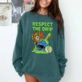 Spooky Zombie Respect The Drip Baseball Halloween Comfort Colors Sweatshirt Chalky Mint Spooky Zombie Respect The Drip Baseball Halloween Comfort Colors Sweatshirt Chalky Mint