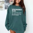 Sport Definition Baseball Soccer Benchwarmer Blues Comfort Colors Sweatshirt Chalky Mint