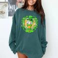 St Patrick Day Baseball Drip Ice Cream Baseball Home Plate Comfort Colors Sweatshirt Chalky Mint St Patrick Day Baseball Drip Ice Cream Baseball Home Plate Comfort Colors Sweatshirt Chalky Mint