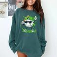 St Patrick Day Baseball Drip Ice Cream Baseball Player Men Comfort Colors Sweatshirt Chalky Mint St Patrick Day Baseball Drip Ice Cream Baseball Player Men Comfort Colors Sweatshirt Chalky Mint