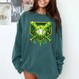 St Patrick's Day Baseball Boys Ice Cream Drip Youth Kids Comfort Colors Sweatshirt Chalky Mint