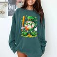 St Patricks Day Baseball Ice Cream Baseball Player Cartoon Comfort Colors Sweatshirt Chalky Mint St Patricks Day Baseball Ice Cream Baseball Player Cartoon Comfort Colors Sweatshirt Chalky Mint