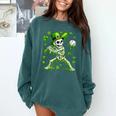 St Patricks Day Baseball Skeleton Irish Leprechaun Hat Boys Comfort Colors Sweatshirt Chalky Mint St Patricks Day Baseball Skeleton Irish Leprechaun Hat Boys Comfort Colors Sweatshirt Chalky Mint