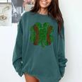 St Patricks Day Shamrock Baseball Saint Paddy's Comfort Colors Sweatshirt Chalky Mint