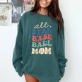All Star Baseball Mom Comfort Colors Sweatshirt Chalky Mint