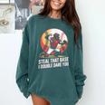 Steal That Base I Double Dare You Baseball Catcher Comfort Colors Sweatshirt Chalky Mint Steal That Base I Double Dare You Baseball Catcher Comfort Colors Sweatshirt Chalky Mint