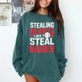 Stealing Hearts Like I Steal Bases Cute Baseball Kids Comfort Colors Sweatshirt Chalky Mint Stealing Hearts Like I Steal Bases Cute Baseball Kids Comfort Colors Sweatshirt Chalky Mint