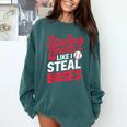 Stealing Hearts Like I Steal Bases Cute Baseball Valentine Comfort Colors Sweatshirt Chalky Mint Stealing Hearts Like I Steal Bases Cute Baseball Valentine Comfort Colors Sweatshirt Chalky Mint