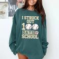 I Struck Out 100 Days Of School Baseball Fan Students Batter Premium Tri-Blend Comfort Colors Sweatshirt Chalky Mint I Struck Out 100 Days Of School Baseball Fan Students Batter Premium Tri-Blend Comfort Colors Sweatshirt Chalky Mint