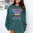 I Survived 100 Days Of School Baseball Boys Students Comfort Colors Sweatshirt Chalky Mint