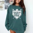 I Teach My Kids To Hit & Steal Baseball Player Coach Dad Tee Comfort Colors Sweatshirt Chalky Mint I Teach My Kids To Hit & Steal Baseball Player Coach Dad Tee Comfort Colors Sweatshirt Chalky Mint