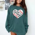 That's My Son Out There Baseball Mom Heart Mom Life Comfort Colors Sweatshirt Chalky Mint