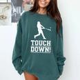Touchdown Baseball Football Sports Comfort Colors Sweatshirt Chalky Mint Touchdown Baseball Football Sports Comfort Colors Sweatshirt Chalky Mint