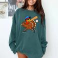 Turkey Baseball Thanksgiving Sports Humor Men Boy Kids Comfort Colors Sweatshirt Chalky Mint Turkey Baseball Thanksgiving Sports Humor Men Boy Kids Comfort Colors Sweatshirt Chalky Mint