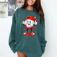 Valentine Baseball Heart Sports Men Boys Kid Comfort Colors Sweatshirt Chalky Mint