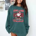 Valentine My Heart Belongs Baseball Lover Boy Men Comfort Colors Sweatshirt Chalky Mint