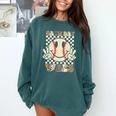 Women Kids Baseball Game Day Vibes Smile Baseball Mom Comfort Colors Sweatshirt Chalky Mint Women Kids Baseball Game Day Vibes Smile Baseball Mom Comfort Colors Sweatshirt Chalky Mint