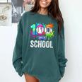 Women's 100 Days Of School Dripping Baseball Boys Kids Teacher Comfort Colors Sweatshirt Chalky Mint Women's 100 Days Of School Dripping Baseball Boys Kids Teacher Comfort Colors Sweatshirt Chalky Mint