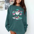Women's 67 Meme Six Seven 6 7 Meme Baseball Ice Cream Drip Comfort Colors Sweatshirt Chalky Mint Women's 67 Meme Six Seven 6 7 Meme Baseball Ice Cream Drip Comfort Colors Sweatshirt Chalky Mint