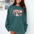 XOXO Physical Education Valentines Day Baseball Football Men Comfort Colors Sweatshirt Chalky Mint