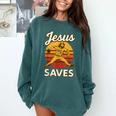 Youth Boy Baseball Jesus Saves Christian Baseball Religious Comfort Colors Sweatshirt Chalky Mint Youth Boy Baseball Jesus Saves Christian Baseball Religious Comfort Colors Sweatshirt Chalky Mint
