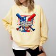 100 Days Of School 100th Day Youth Drip Baseball Boys Kid Comfort Colors Sweatshirt Blue Spruce