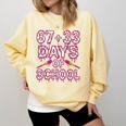 100 Days Of School Baseball Boys Six Seven Drip 100th Day Comfort Colors Sweatshirt Blue Spruce