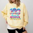 100 Days Of School Baseball Ice Cream For Boy Girl Kids Comfort Colors Sweatshirt Blue Spruce