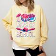 100 Days Of School Baseball Lover Donut Drip Boy Girl Comfort Colors Sweatshirt Blue Spruce