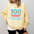 100 Days Of School Drip Ice Cream Baseball For Teacher Kids Premium Tri-Blend Comfort Colors Sweatshirt Blue Spruce