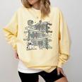 100 Days Smarter Baseball Sport School Celebration Comfort Colors Sweatshirt Blue Spruce