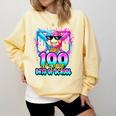 100 Drippy Days Of School Baseball Ice Cream 100th Day Boys Comfort Colors Sweatshirt Blue Spruce