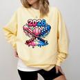 2026 American Flag Baseball Ice Cream Drip Bats Boys Comfort Colors Sweatshirt Blue Spruce 2026 American Flag Baseball Ice Cream Drip Bats Boys Comfort Colors Sweatshirt Blue Spruce
