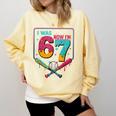I Was 6 Now Im 7 Ice Cream Drip Baseball For Men Women Kids Comfort Colors Sweatshirt Blue Spruce I Was 6 Now Im 7 Ice Cream Drip Baseball For Men Women Kids Comfort Colors Sweatshirt Blue Spruce