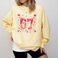 6 7 Melting Number Arrow Baseball Drip Valentine's Day Comfort Colors Sweatshirt Blue Spruce 6 7 Melting Number Arrow Baseball Drip Valentine's Day Comfort Colors Sweatshirt Blue Spruce