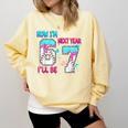 Now Im 6 Next Year I'Ll Be 7 Baseball Ice Cream Drip 67 Meme Comfort Colors Sweatshirt Blue Spruce Now Im 6 Next Year I'Ll Be 7 Baseball Ice Cream Drip 67 Meme Comfort Colors Sweatshirt Blue Spruce