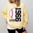 60th Birthday Baseball Limited Edition 1966 Comfort Colors Sweatshirt Blue Spruce