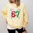 67 Baseball Christmas Candy Cane Snowflake Holiday Sports Comfort Colors Sweatshirt Blue Spruce 67 Baseball Christmas Candy Cane Snowflake Holiday Sports Comfort Colors Sweatshirt Blue Spruce