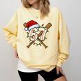 67 Baseball Xmas Lights Santa Hat Holiday Comfort Colors Sweatshirt Blue Spruce 67 Baseball Xmas Lights Santa Hat Holiday Comfort Colors Sweatshirt Blue Spruce
