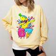 67 Dabbing Banana Baseball 6 7 Dripping Ice Cream Meme Comfort Colors Sweatshirt Blue Spruce 67 Dabbing Banana Baseball 6 7 Dripping Ice Cream Meme Comfort Colors Sweatshirt Blue Spruce