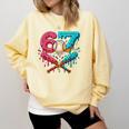 67 Ice Cream Drip Baseball Meme – Six Seven Gen Alpha Comfort Colors Sweatshirt Blue Spruce