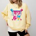 67 Six Seven Ice Cream Drip Baseball Boys Youth Comfort Colors Sweatshirt Blue Spruce