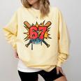 67 Sports Meme – Baseball Bats Number 6 7 Comfort Colors Sweatshirt Blue Spruce 67 Sports Meme – Baseball Bats Number 6 7 Comfort Colors Sweatshirt Blue Spruce