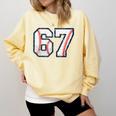 67 Sports Meme – Baseball Number 6 7 Comfort Colors Sweatshirt Blue Spruce 67 Sports Meme – Baseball Number 6 7 Comfort Colors Sweatshirt Blue Spruce