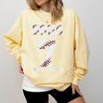7th Birthday Baseball Bruh I'm 7 Double Digits 7 Years Old Comfort Colors Sweatshirt Blue Spruce