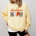 Baller Mom Leopard Basketball Baseball Mom Comfort Colors Sweatshirt Blue Spruce Baller Mom Leopard Basketball Baseball Mom Comfort Colors Sweatshirt Blue Spruce