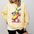 Banana With Baseball Bat Street Baseball Drip Comfort Colors Sweatshirt Blue Spruce Banana With Baseball Bat Street Baseball Drip Comfort Colors Sweatshirt Blue Spruce